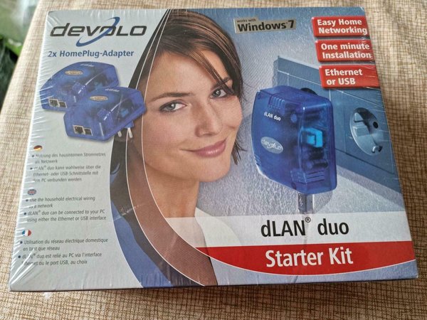 devolo 2x Homeplag-Adapter LAN Repeater Startek Kit